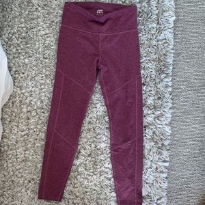 Pink & Black Marled Leggings